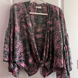 Elan Palm tie front top